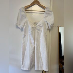 Abercrombie White Puff Sleeve Dress